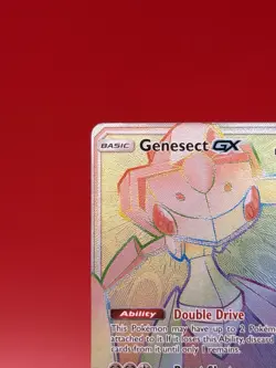 Pokemon Genesect GX Full Art Secret Rare Holo 224/214 Lost Thunder 180HP 🔥 MINT - Image 2