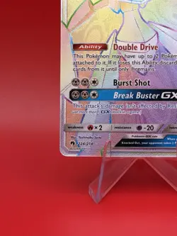 Pokemon Genesect GX Full Art Secret Rare Holo 224/214 Lost Thunder 180HP 🔥 MINT - Image 4