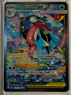 Mega Greninja ex SIR 116/086 Chaos Rising Special Illustration Rare Pokemon PSA - Image 2