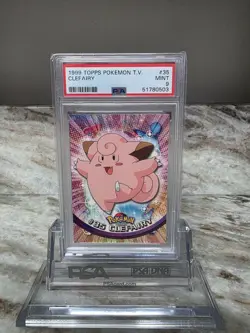 1999 Pokemon Topps TV Clefairy #35 PSA 9 - Pop 36 - Image 1