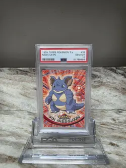 1999 TOPPS POKEMON TV NIDOQUEEN #31 PSA 10 GEM MINT - Image 1