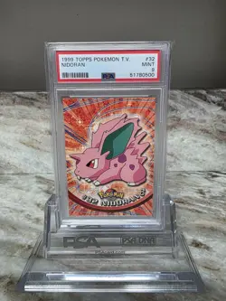 1999 TOPPS POKEMON TV #32 NIDORAN PSA 9 - Image 1