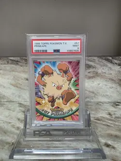 1999 TOPPS POKEMON TV #57 PRIMEAPE PSA 9 - Image 1