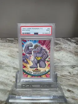 1999 TOPPS POKEMON TV #67 MACHOKE PSA 9 - Image 1