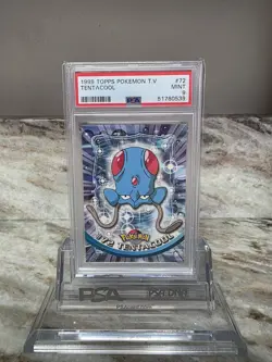 1999 Tentacool Topps Tv Pokemon #72 PSA 9 - Image 1