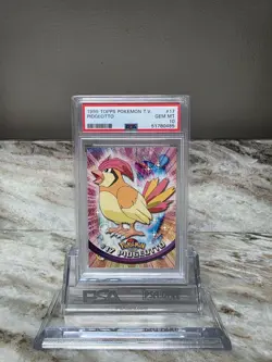 1999 TOPPS POKEMON TV #17 PIDGEOTTO PSA 10 - Very Low Pop! - Image 1