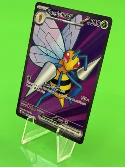 Pokemon Beedrill ex Mega Evolution Chaos Rising Ultra Rare Full Art 098/086 NM!! - Image 2