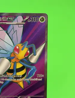 Pokemon Beedrill ex Mega Evolution Chaos Rising Ultra Rare Full Art 098/086 NM!! - Image 5