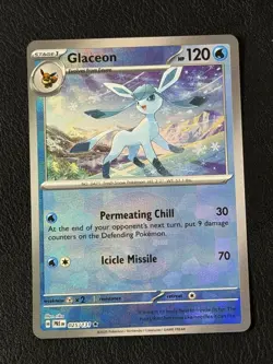 Glaceon Pokeball Reverse Holo Rare Pokemon TCG Prismatic Evolutions 025/131 - Image 1