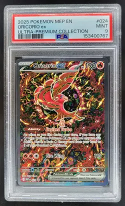 2025 Pokemon MEP Black Star Promos Oricorio ex #024 PSA 9 CG4 - Image 1