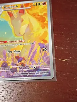 Pokemon Rapidash Holo Illustration Rare SV10: Destined Rivals 189/182 - Image 4