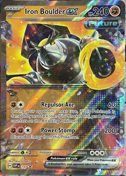 Iron Boulder ex Black Star Promo - SVP147 - Scarlet & Violet Pokemon 2024 - Image 1