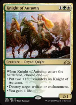 Knight of Autumn - Near Mint MTG Guilds of Ravnica - Image 1