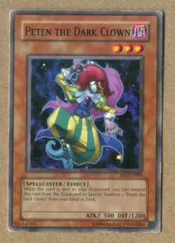 Yu-Gi-Oh! EP1-EN005 Peten the Dark Clown. Un-Ltd SPELLCASTER EFFECT, TRADNG GAME - Image 2