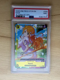 2026 ONE PIECE STARTER DECK ST29-EGGHEAD ALTERNATE ART #008 NAMI PSA 9 - Image 1
