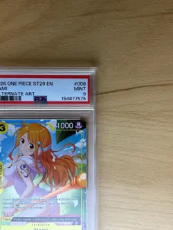 2026 ONE PIECE STARTER DECK ST29-EGGHEAD ALTERNATE ART #008 NAMI PSA 9 - Image 3
