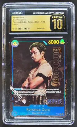 2024 ONE PIECE RORONOA ZORO LIVE ACTION PROMO P-056 CGC 10 PRISTINE C RC7 - Image 1