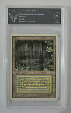 Magic The Gathering: MTG 1994 Bayou Revised Edition (3ED) Graded TCG EX 5 - Image 1