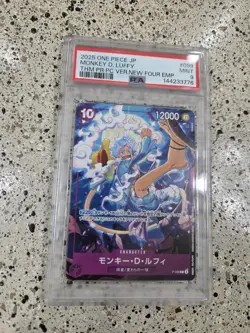 2025 ONE PIECE JAPANESE THEME PROMOTION PACK VERSION #099 MONKEY D. LUFFY PSA 9 - Image 1