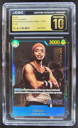 2024 ONE PIECE USOPP LIVE ACTION PROMO P-049 CGC 10 PRISTINE U PT - Image 1