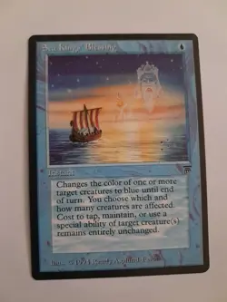 Sea Kings' Blessing LP/MP Legends MTG Magic the Gathering - Image 1