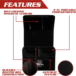 Extra Large Magnetic Deck Box - MTG Commander Big Case - Two XL Removable Compar - Image 3