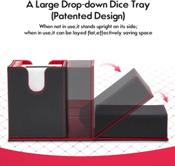 MTG Commander Deck Box with Dice Tray - Fits 100+ Double-Sleeved Cards - Command - Image 4