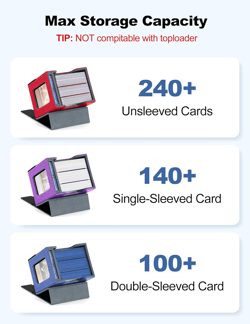 MTG Commander Deck Box with Display and Dice Tray, Holds 100+ Double-Sleeved Car - Image 2