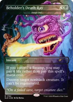 Beholder's Death Ray - Snuff Out (Rainbow Foil) -Foil Near Mint MTG Secret Lair - Image 1