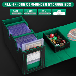 MTG Deck Box with Commander Display,Holds 300+ Single-Sleeved Cards,Double Deck - Image 3