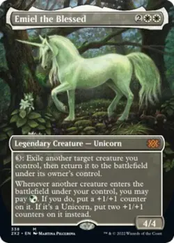 Emiel the Blessed (Borderless) -Foil Near Mint MTG Double Masters 2022 - Image 1
