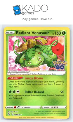 Pokemon GO #004/078 Radiant Venusaur - Image 1