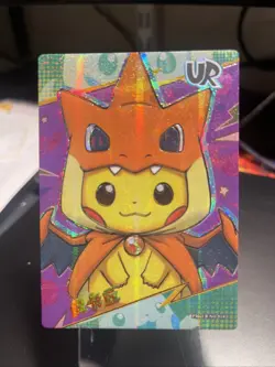 Poncho Pikachu Charizard Pokemon Chinese Eif Origin 2.0 Ultra Rare UR - Image 1