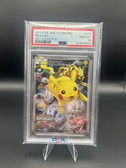 Pokemon Pikachu 2015 Battle Festa Japanese FA Promo 175/XY-P PSA 10 GEM MINT - Image 1