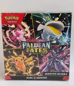 Pokemon TCG Scarlet And Violet: PALDEAN Fates Booster Bundle Box Sealed 6 Packs - Image 1