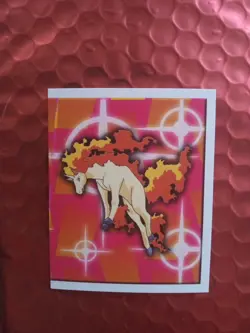1999 Topps Pokemon Base Merlin Sticker Collection Rapidash - Image 1