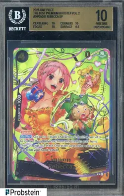 2025 One Piece The Best Premium Booster OP05091 Rebecca SP BGS 10 PRISTINE - Image 1