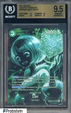 2025 One Piece Legacy of Master OP09037 Lim Alt Art SP BGS 9.5 GEM MINT - Image 1