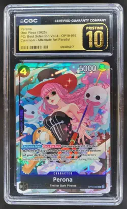2025 ONE PIECE PERONA ALT ART OP10-092 CGC 10 PRISTINE U PT - Image 1