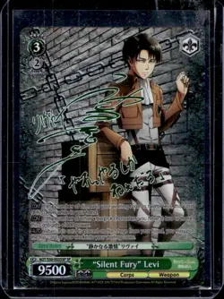 2017 Weiss Schwarz Attack on Titan Silent Fury Levi Special Rare #AOT/S50-025SP - Image 1