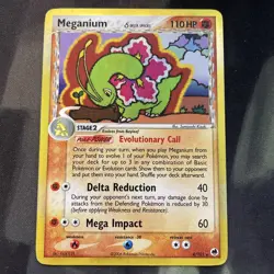 Meganium (Delta Species) 4/101 Dragon Frontiers Holo Pokemon TCG Card MP - Image 1