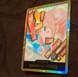 One Piece Gold Don!! Shirahoshi Card Textured Gold Foil Japanese - Image 3