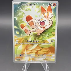 Scorbunny 225/217 IR NM Illustration Rare 2026 Pokemon Mega Ascended Heroes Card - Image 1