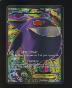 Gengar EX 114/119 X&Y Phantom Forces Ultra Rare Full Art Holo Pokemon Card - Image 1