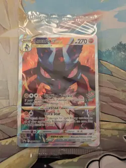 Pokemon TCG Lucario VSTAR SWSH291 Sword & Shield Promo Holo Card SEALED - Image 1