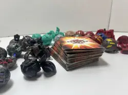 Lot Of 21 Bakugan Battle Brawlers 31 Metal Cards And 33 Regular Cards - Image 2