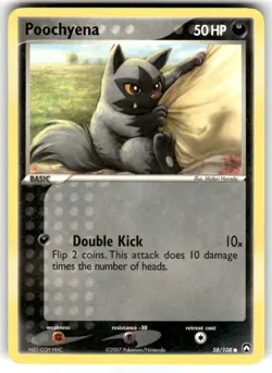 Pokemon EX Power Keepers Poochyena Common Card 58/108 - Image 1