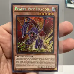 Power Vice Dragon BLZD-EN002 SECRET RARE 1st Edition NM! +Bonus cards W/Purchase - Image 1