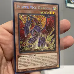 Power Vice Dragon BLZD-EN002 SECRET RARE 1st Edition NM! +Bonus cards W/Purchase - Image 2