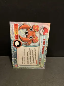 1999 Pokemon Topps TV Animation Edition Paras Card #46 - Image 2